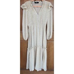 O.P.T Floral Tiered Chiffon Floral Prairie Dress S